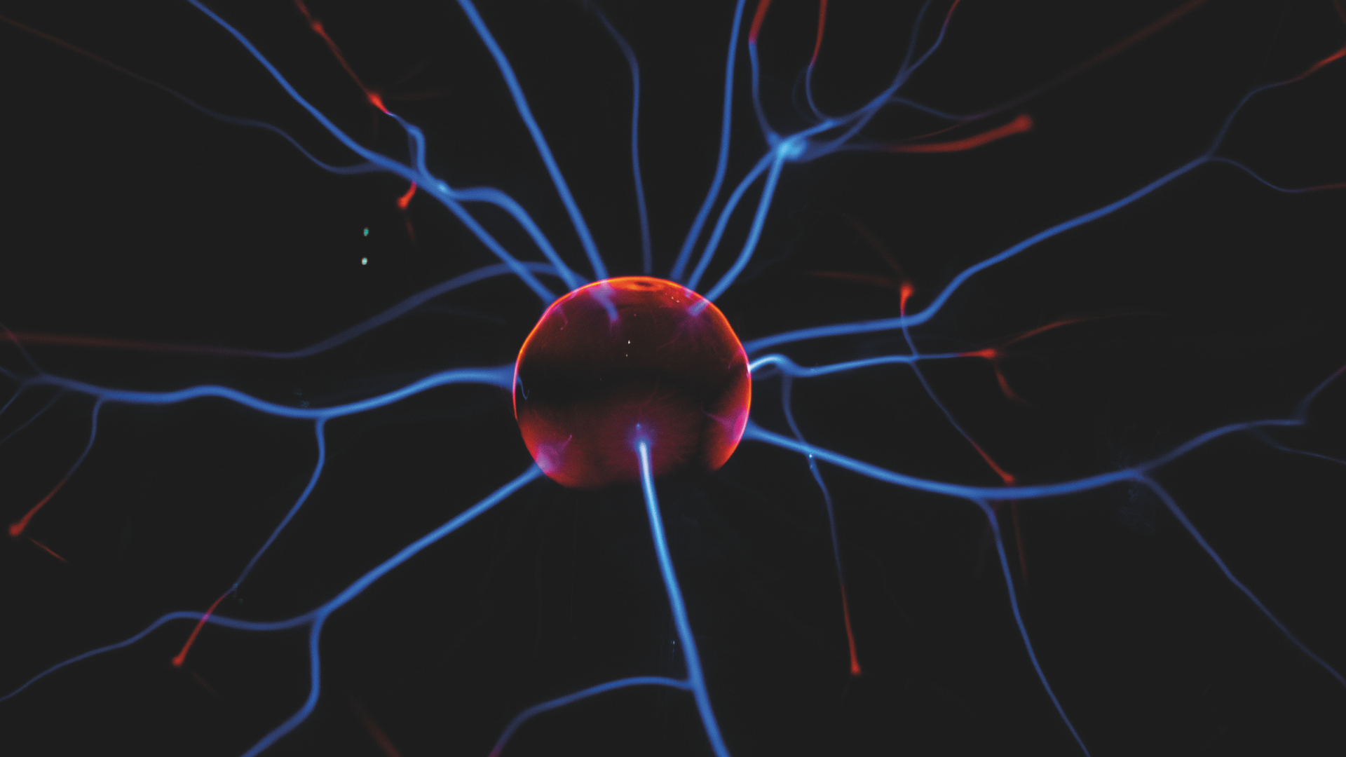 Plasma Lampe gibt Energie ab